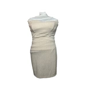 Light Peach Glitter Homecoming Dress - Size Small